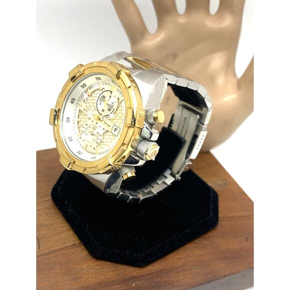 Invicta Men's Watch 28120 Aviator Chronograph Quartz Two Tone Stainless Steel - Picture 2 of 15